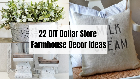 22 Amazing Dollar Diy Farmhouse Decor Ideas - Dollar Tree Decorations For Room