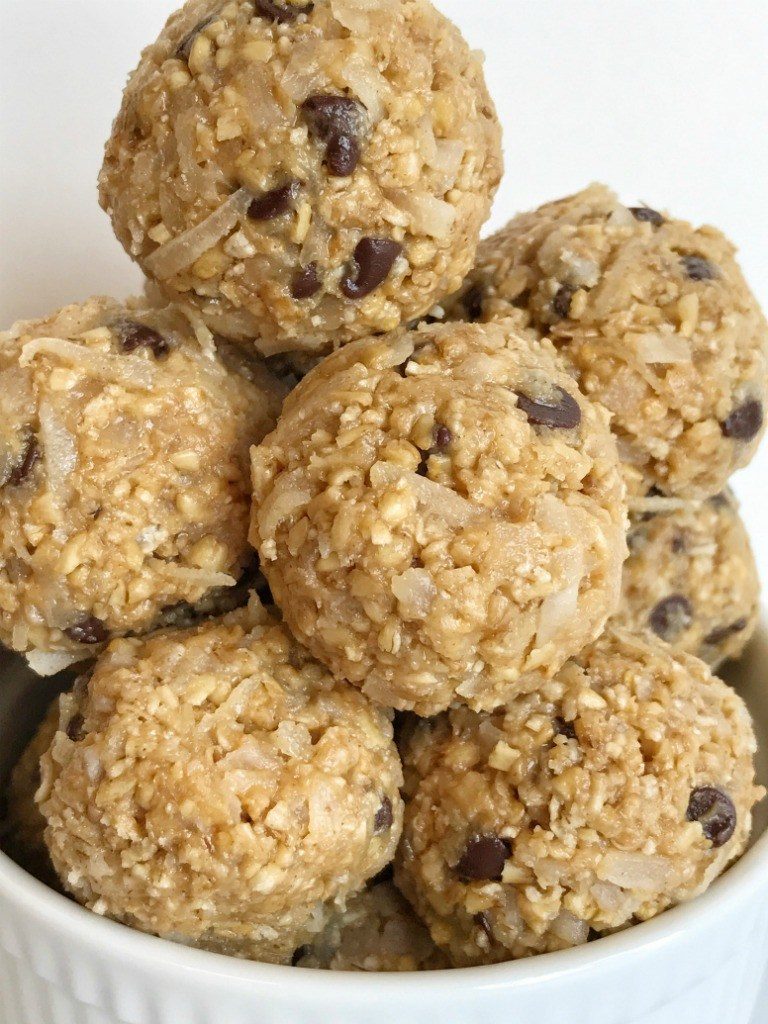 Oatmeal balls healthy snack recipe