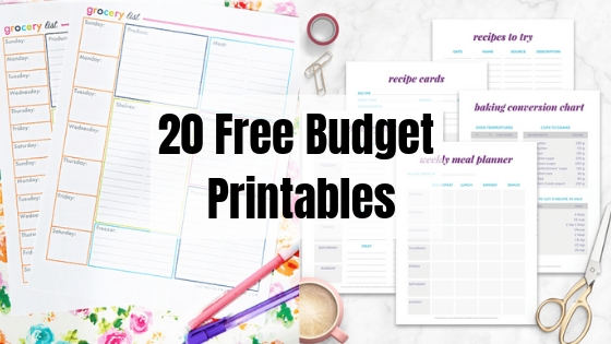 20 Free Budget Printables