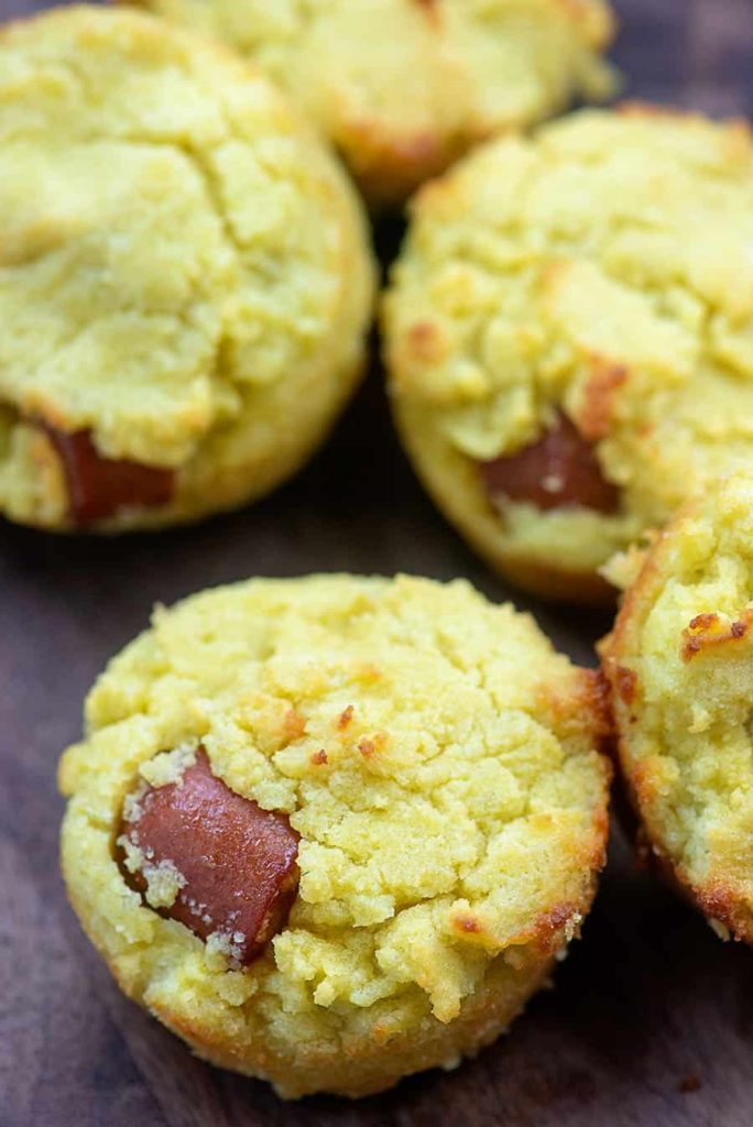 Low carb corn dog muffin snacks