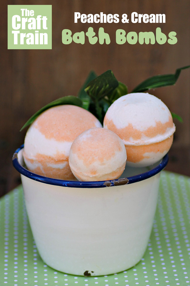 Peaches & Cream DIY Bath Bombs