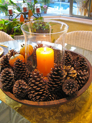 Pinecone Candle Centerpiece