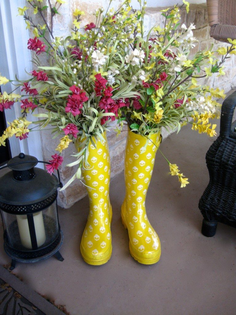 Rain Boots on the Porch
