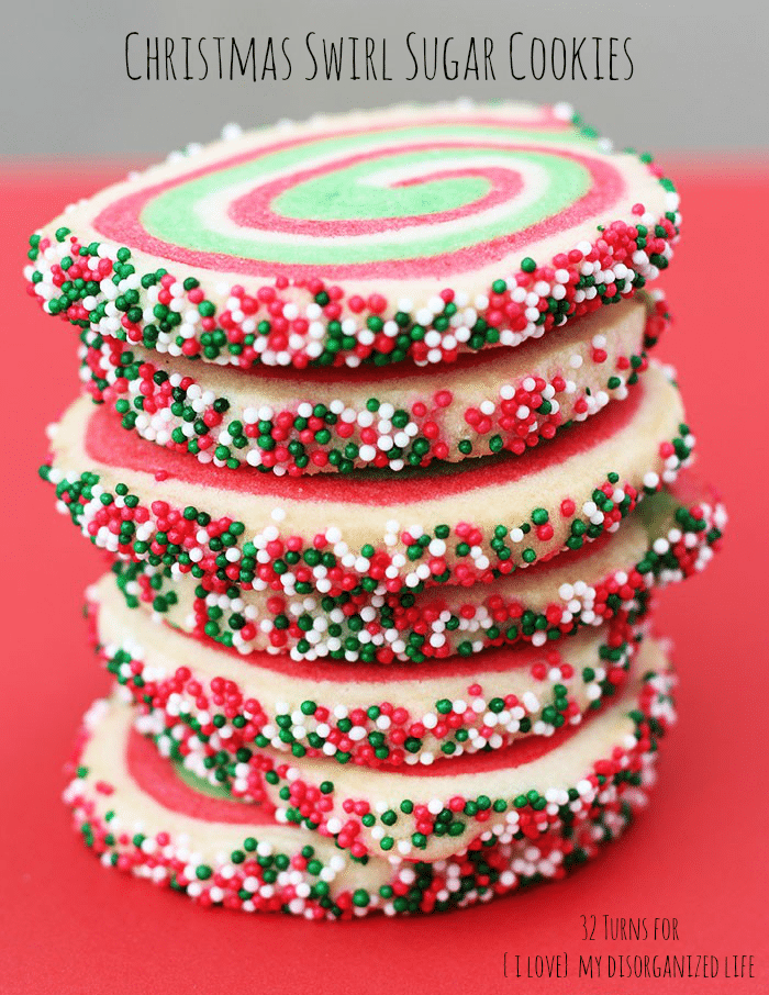 Christmas Swirl Sugar Cookies