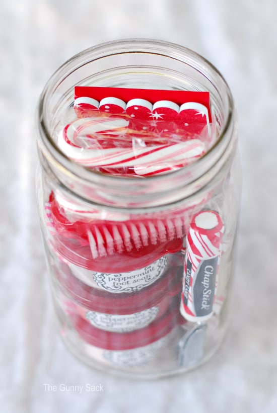 Peppermint Pampering Gifts In Jars