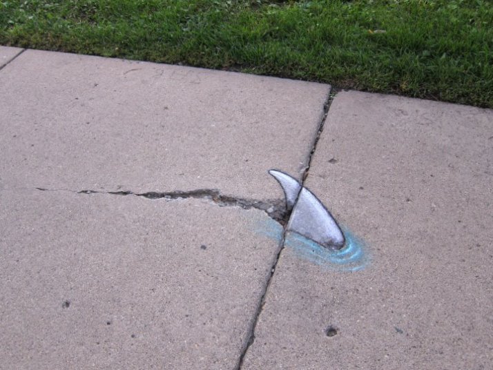 Shark Attack Sidewalk